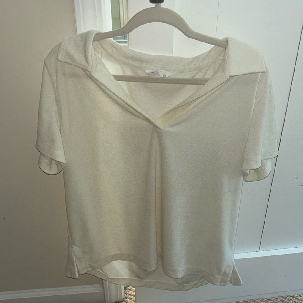 H&M Terry Cloth Coverup in Cream